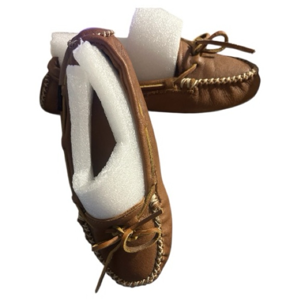 Moccasins Leather Cabela's size 8 Tan Western Nature Casual Tribal Boho